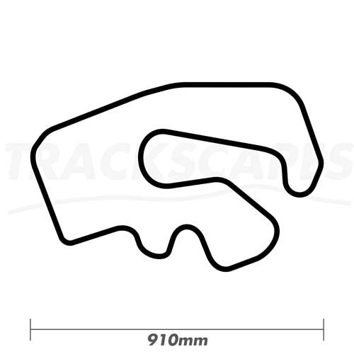 GYG Karting 910mm Wooden Racing Track Wall Carving Dimensions