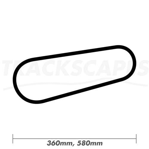 Gateway Motorsports Park Racing Track Art 360 and 580mm Dimensions