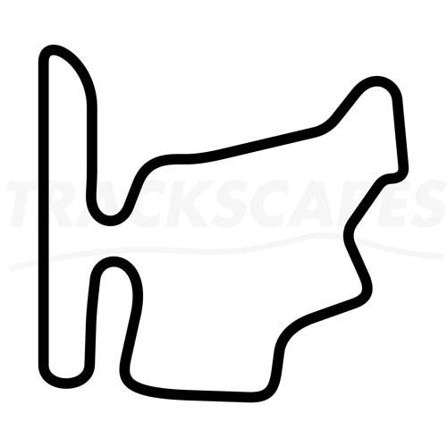 Hungaroring Wooden Racing Track Replica Wall Art Shape Layout