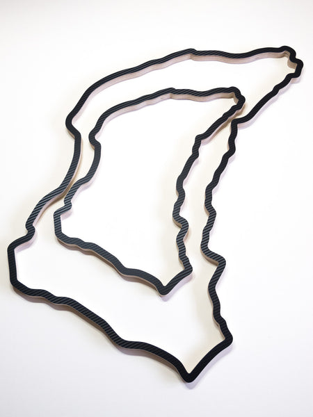 Compaing 580mm and 910mm Size Isle of Man TT Circuit Wooden Racing Track Wall Art Carving