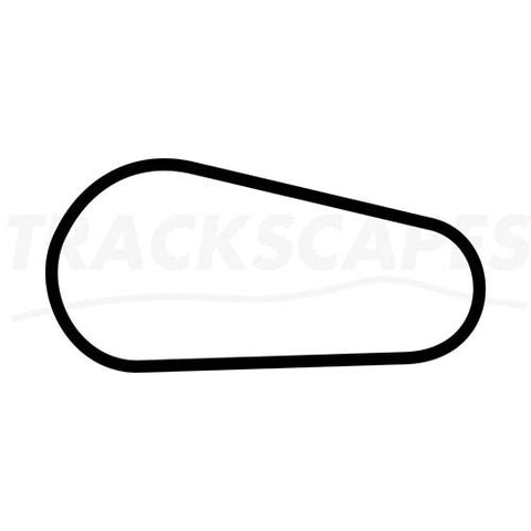 Mallory Park Oval Racing Circuit Wooden Wall Racing Circuit Carving Layout