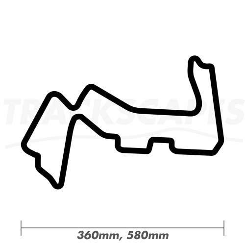 Marina Bay Street Circuit Formula One GP Wood Race Course Wall Art 360 and 580mm Model Dimensions