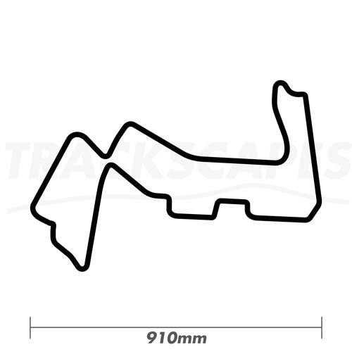 Marina Bay Street Circuit Formula One GP Wood Race Course Wall Art 910mm Model Dimensions
