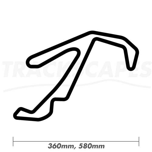 Misano World Circuit Marco Simoncelli Wood Race Track Wall Art 360 and 580mm Model Dimensions