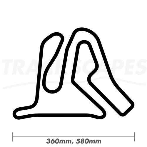 Mondello Park International Race Circuit Wooden Racing Track Art Sculpture 360 and 580mm Dimensions