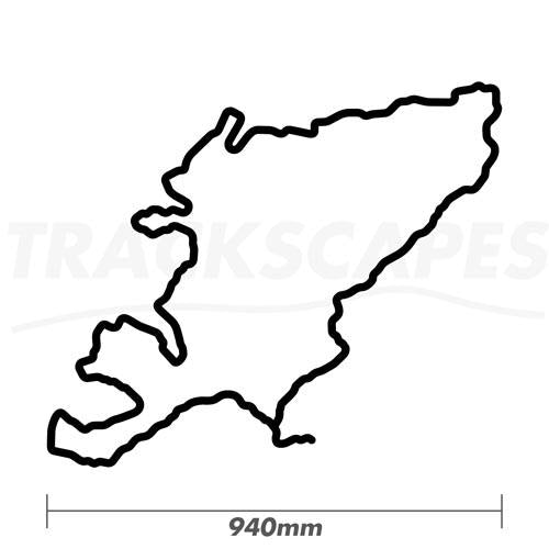 North Coast 500 Coastal Road Route in Scotland, UK, Wood Wall Art Carving Large Dimensioned Drawing by Trackscapes