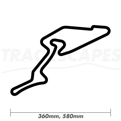 Nurburgring GP Wood Race Track Wall Art 360 and 580mm Model Dimensions