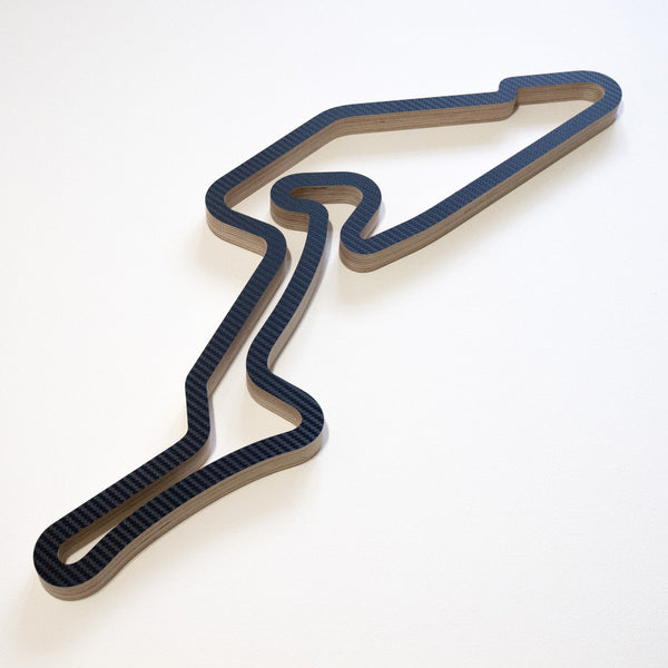 Nurburgring GP-Strecke Racing Circuit Wall Art in Carbon