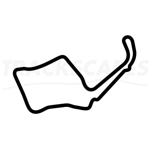 Oulton Park International GP Circuit Wooden Racing Track Replica Wall Art Shape Layout