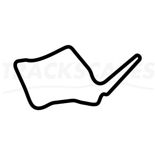 Oulton Park Island Circuit Wooden Racing Track Replica Wall Art Shape Layout
