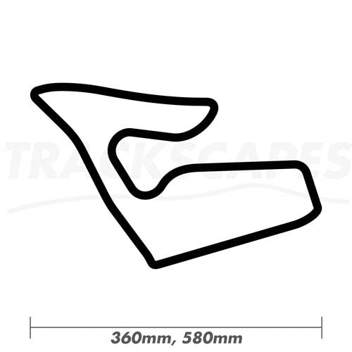 Red Bull Ring Circuit Wood Race Track Wall Art 360 and 580mm Model Dimensions