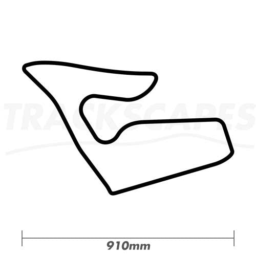 Red Bull Ring Circuit Wood Race Track Wall Art 910mm Model Dimensions