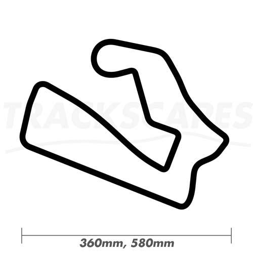 Road America Wooden Racing Track Art Carving 360 and 580mm Dimensions