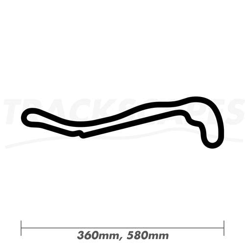 Salzburgring Austria Wooden Racing Track Wall Art Carving by Trackscapes - 360 and 580mm Dimensions