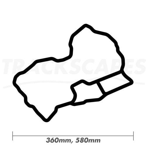 Shuto Expressway C1 Loop Tokyo Wood Race Track Wall Art 360 and 580mm Model Dimensions