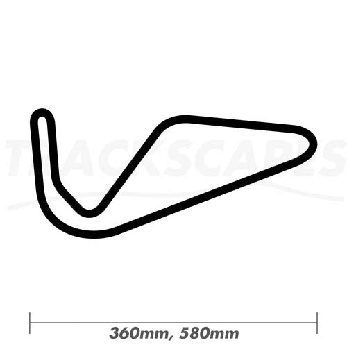 Snetterton 100 Circuit Wood Race Track Wall Art 360 and 580mm Model Dimensions