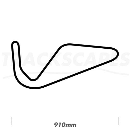 Snetterton 100 Circuit Wood Race Track Wall Art 910mm Model Dimensions
