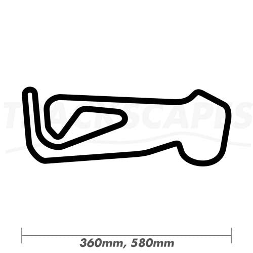 Snetterton 300 Circuit BTCC Wood Race Track Wall Art 360 and 580mm Model Dimensions