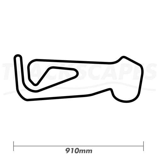 Snetterton 300 Circuit BTCC Wood Race Track Wall Art 910mm Model Dimensions