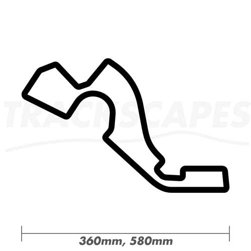 Sochi Autodrom Wood Race Track Wall Art 360 and 580mm Model Dimensions