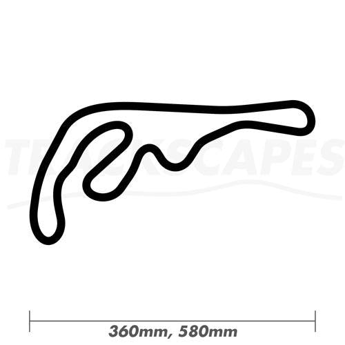 Tattershall Karting Centre UK Wood Race Track Wall Art 360 and 580mm Dimensions