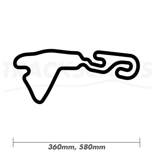 Teeside Autodrome Karting Circuit UK Wood Racing Track 360 and 580mm Sculpture Dimensions