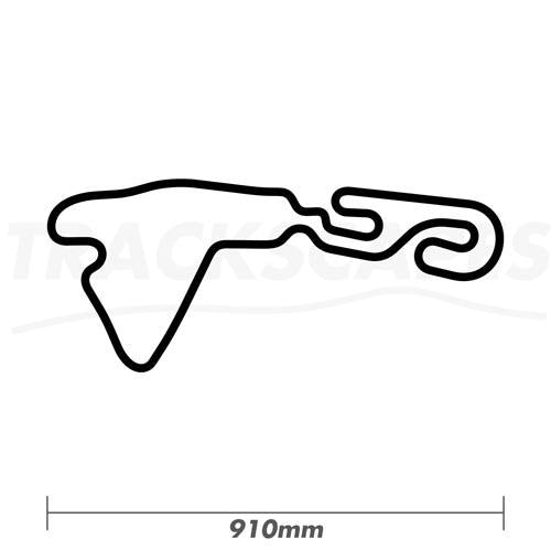 Teeside Autodrome Karting Circuit UK Wooden Race Track 910mm Sculpture Dimensions
