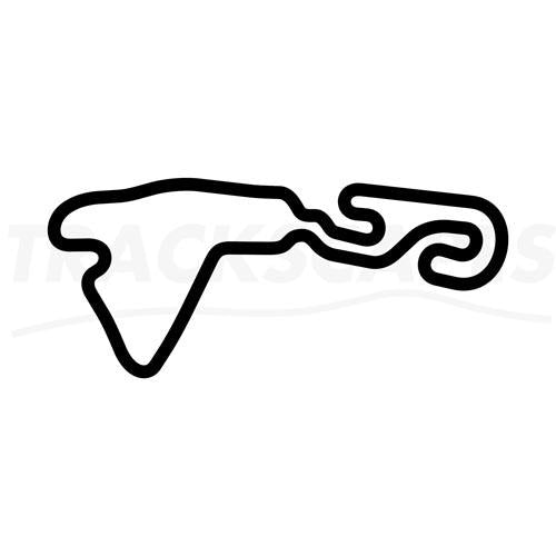 Teeside Autodrome Karting Circuit UK Wooden Wall Art Layout