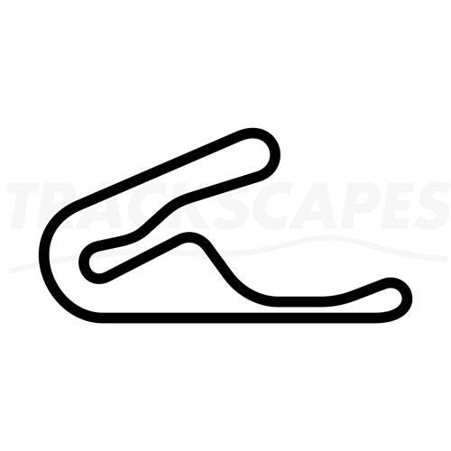 Tsukuba Circuit Wooden Racing Track Wall Art Carving by Trackscapes - Layout